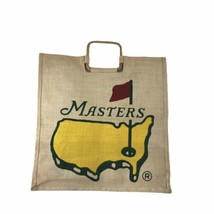 Masters PGA Tournament Golf Bag Tote Jute National Burlap Official Carry... - £15.84 GBP
