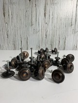 Hardware 25 Architectural Salvage Round Metal Drawer Pull Knobs brownish copper - £26.66 GBP
