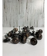 Hardware 25 Architectural Salvage Round Metal Drawer Pull Knobs brownish... - £26.53 GBP