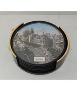 Vintage 1970&#39;s Madrid Spain Set of 6 Souvenir Coasters - $498.56 MXN