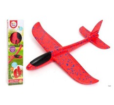 Play Day Large Throwing Foam Plane Durable Flying Glider Plane 15in Wing... - $24.94