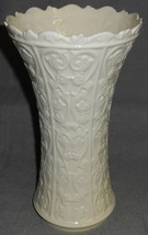 Lenox Ivory White Color Embossed - Textured 10 7/8&quot; Tall Wentworth Vase - £63.30 GBP