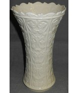 LENOX Ivory White Color EMBOSSED - TEXTURED 10 7/8&quot; tall WENTWORTH VASE  - $79.19