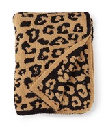 Barefoot Dreams Cozy Chic In the Wild Leopard Throw Blanket Camel black - $157.49 CAD