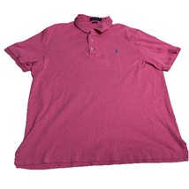 Polo Ralph Lauren Polo Shirt Mens L Classic Fit Short Sleeve Pink Blue Pony - $442.88 MXN
