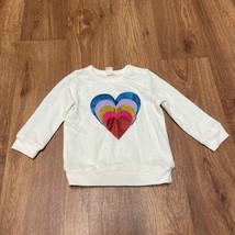 Tucker + Tate Baby Girls Lightweight Radiant Heart Sweatshirt Cream Toddler 12M - £11.07 GBP