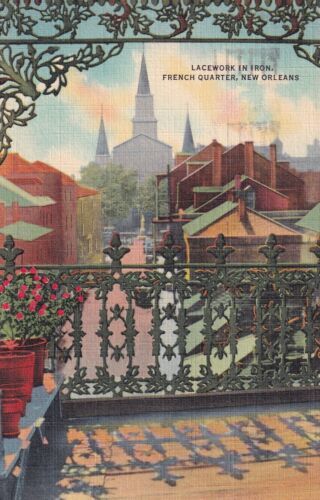 Primary image for Louisiana French Quarter Lacework in Iron New Orleans LA Postcard D53