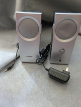 Bose Companion Series 2 II Multimedia Computer Speakers Silver Gray Working - $42.56