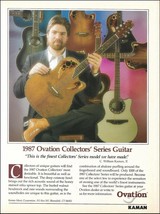 Bill Kaman 1987 Ovation Collectors&#39; Series guitar advertisement 8 x 11 ad print - £3.39 GBP