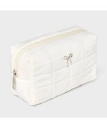 Wild Fable Quilted Bow Bag &amp; Claw Hair Clips Set 4pc White Brown - €12,58 EUR