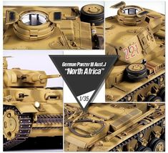 Academy 13531 German Panzer III Ausf.J North Africa Tank Plastic Hobby Model Kit image 6