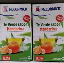 2X Mc Cormick Te Verde Mandarina / Mandarin Green Tea -2 Cajas 25 Sobres c/u - $17.78