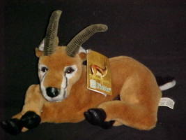 13&quot; Laying Thompsons Gazelle Plush Toy With Tags By Fiesta 2001 - $59.99