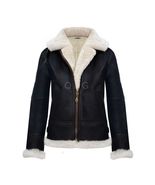 Mens Genuine Black Leather leder Jacket  Vintage Retro Hood with Synthet... - $313.05