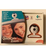 LOGITECH QuickCam Zoom For Live Video Snap Pics &amp; has Microphone for Chats - £19.22 GBP