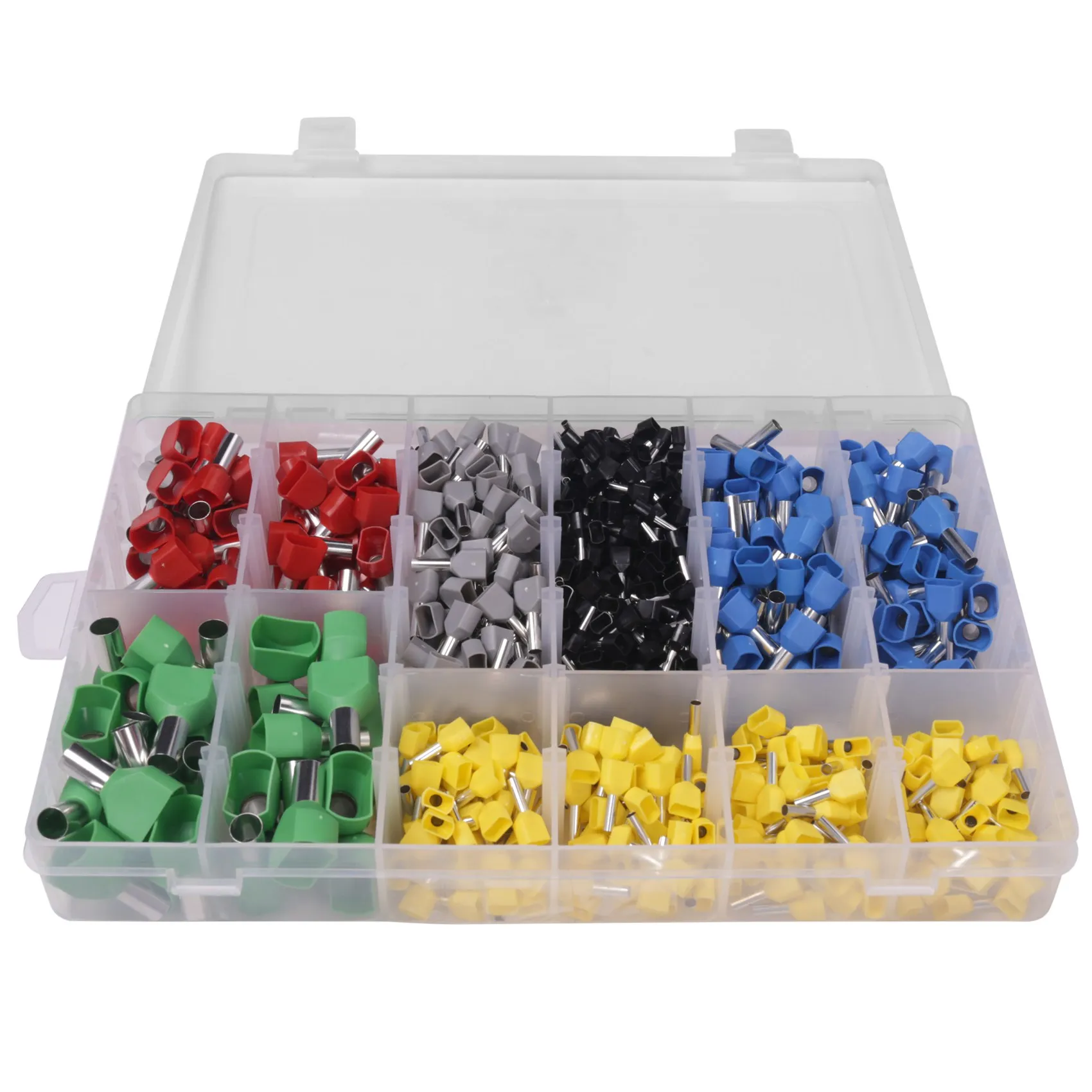 780Pcs Dual Boot Ferrule Teminator Kit Electrical Cp Dual Entry Cord End Wire Te - £50.73 GBP