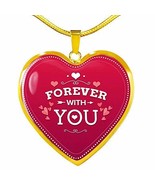 Express Your Love Gifts Forever with You Heart Pendant Necklace Engraved Stainle - £4,091.79 GBP