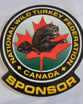 NATIONAL WILD TURKEY FEDERATION NWTF CANADA STICKER SPONSOR ADVERTISING ... - $9.99