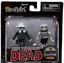 The Walking Dead Minimates Halloween 2012 B&W Dale and Zombie Set - £8.00 GBP