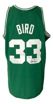 Larry Bird Signed Celtics Green M&amp;N Hardwood Classics Swingman Jersey PSA ITP - £310.14 GBP