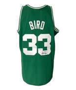 Larry Bird Signed Celtics Green M&amp;N Hardwood Classics Swingman Jersey PS... - £306.57 GBP
