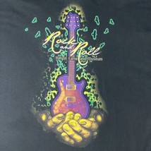 Rock And Roll Hall Of Fame Museum Guitar With Hands T Shirt Black Men&#39;s ... - $24.50