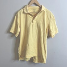 Croft And Barrow Men’s Yellow Short Sleeve Polo Shirt Size Large Performance - £7.50 GBP