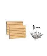 Maple Slatwall Panels Organizer Kit - includes (2) - 24&quot; x 48&quot; Maple Sla... - $169.95