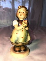 Vintage Goebel Hummel #257/0 For Mother TM6 Girl w/ Flowers Porcelain Figurine - £19.65 GBP