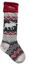 Pottery Barn Natural Fair Isle Moose Wool Christmas Stocking  Monogramme... - £19.94 GBP