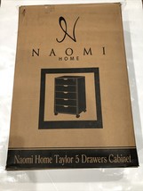 Naomi Home Taylor 5 Drawers Cabinet, White Finish 80603 - $59.99