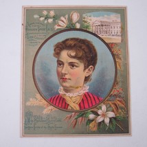 Victorian Trade Card Lion Coffee Frances Cleveland Grover President White House - £15.71 GBP