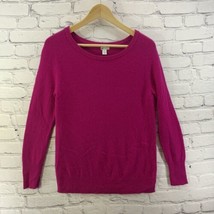 Halogen 100% Cashmere Sweater Womens Sz MP Petite Pink Magenta Pullover  - £19.77 GBP