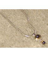 Vintage &#39;80&#39;s Costume Jewelry Silvertone Necklace - $10.27 CAD