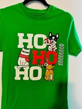 Ugly Christmas Tshirt Ho Ho Ho Cat Dog Short Sleeve Size Small Holiday C... - $207.10 MXN