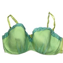 Cacique Lime Green Lace Underwire Lightly Lined T-Shirt Bra 44DDD - £21.48 GBP