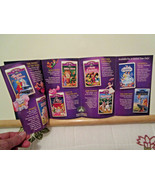 Disney 95-96 VHS MOVIE INSERT ONLY 10-Page, Masterpiece Collection 14 Titles - $6.59