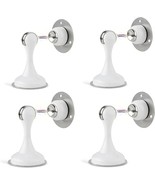 Magnetic Screw In Or Adhesive Door Stoppers White-4 Pack - £27.37 GBP