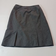 HW New York A-Line Gray Skirt Women&#39;s Size 4 Side Zipper Made In USA - €8,89 EUR