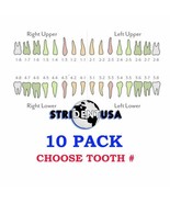 IVORINE TEETH 10 PACK FITS TYPODONT 200 AND ALSO FITS KILGORE NISSIN 200 - £10.21 GBP