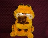 13&quot; Garfield Hugging Pooky Bear Plush Toy By Dakin From 1978-81 Nice - $98.99