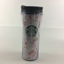 Starbucks Coffee Christmas Holiday Red White Cup Tumbler 16oz Insulated ... - $23.71