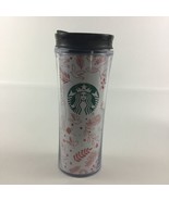 Starbucks Coffee Christmas Holiday Red White Cup Tumbler 16oz Insulated ... - $32.42 CAD