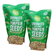 2-Pack Go Raw Sprouted Organic Pumpkin Seeds with Sea Salt, 22 oz Each - £25.12 GBP