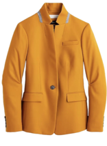 NWT J.Crew Regent Blazer in Dark Amber Wool Flannel Single Button Jacket 4T $198 - £87.26 GBP