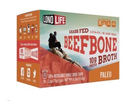LonoLife Beef Bone Broth Powder, Grass Fed, 10g Collagen Protein, Keto &amp;... - £17.88 GBP