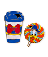 Donald Duck Disney Pins: Latte Coffee Cup and Lollipop - $68.63 CAD