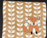 Carter&#39;s Baby Blanket Fox Leaves Embroidered Applique - £17.30 GBP