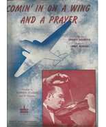 COMIN&#39; IN ON A WING AND A PRAYER BY ADAMSON/McHUGH 1943 VINTAGE SHEET MUSIC - £7.42 GBP