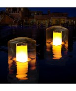 LanPool Floating Pool Lights, Solar Flame Pool Lights Waterproof, Square... - $94.74